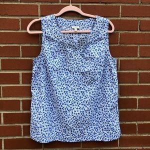 Talbots Shell Print Tank Medium EUC